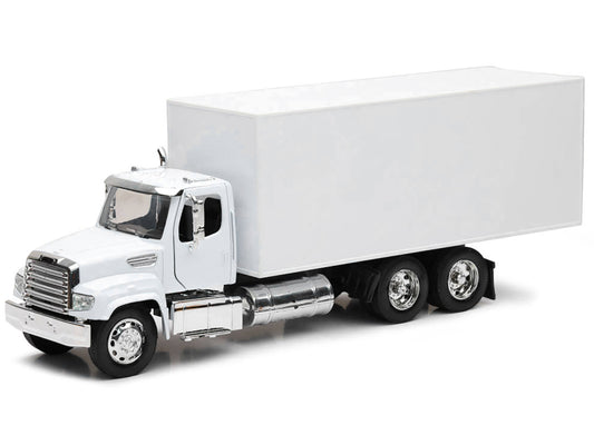Freightliner 114SD Box Truck White "Long Haul Trucker" Series 1/32 Diecast Model by New Ray