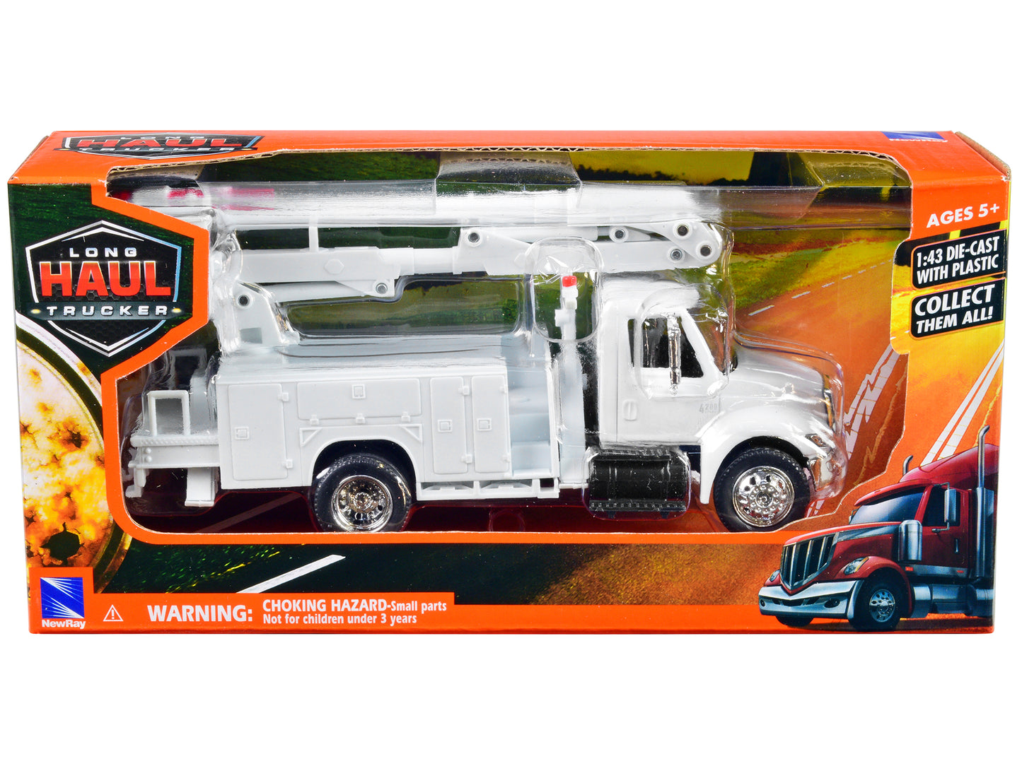 International 4200 Line Maintenance Service Truck White "Long Haul Trucker" Series 1/43 Diecast Model by New Ray