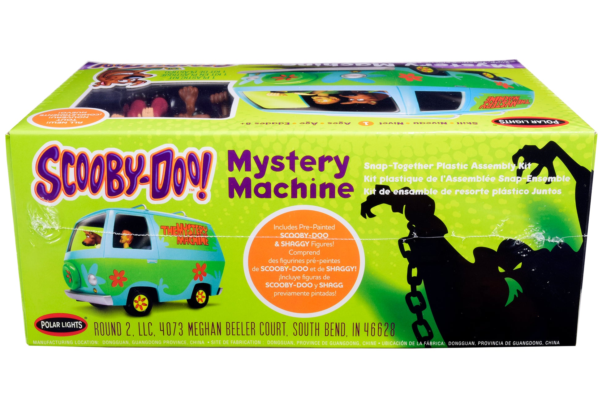 Skill 1 Snap Model Kit The Mystery Machine with Two Figurines (Scooby-Doo and Shaggy) 1/25 Scale Model by Polar Lights