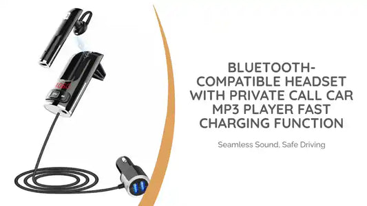 Bluetooth-compatible Headset with Private Call Car MP3 Player Fast Charging Function by@Outfy