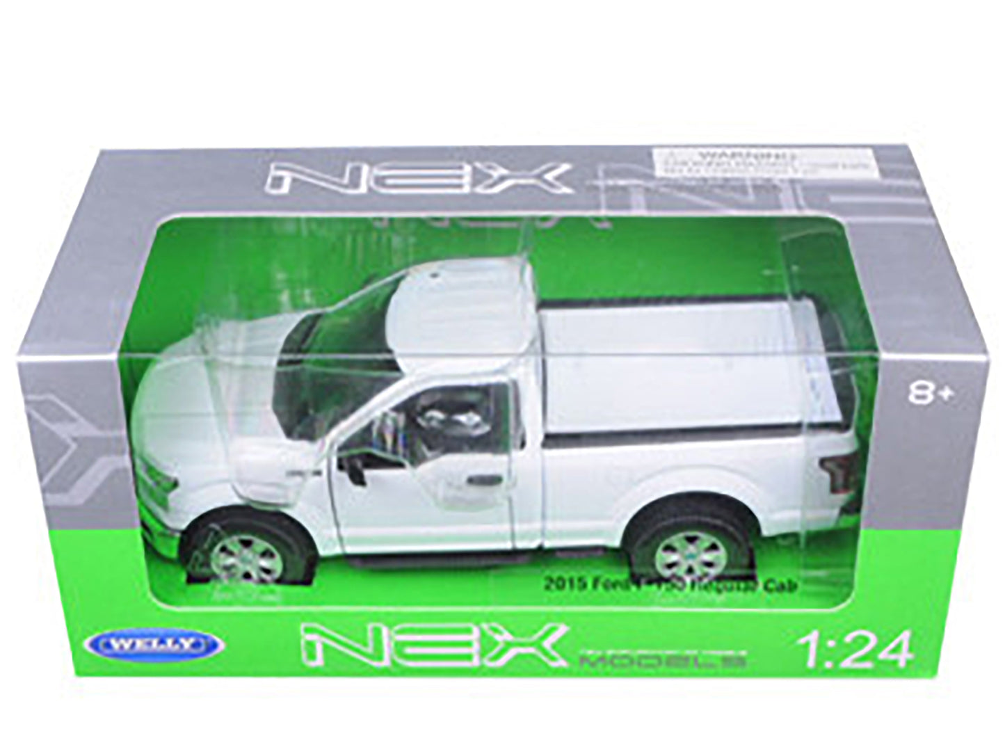 2015 Ford F-150 Regular Cab Pickup Truck White 1/24-1/27 Diecast Model Car by Welly