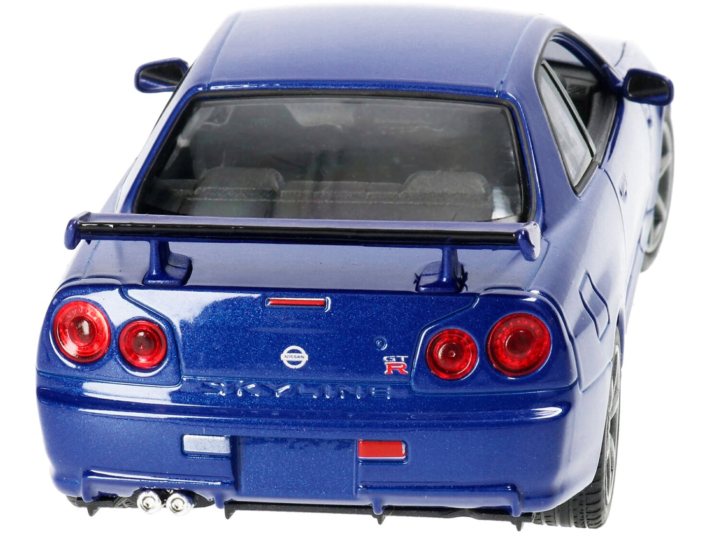 Nissan Skyline GT-R (R34) RHD (Right Hand Drive) Blue Metallic "NEX Models" 1/24 Diecast Model Car by Welly