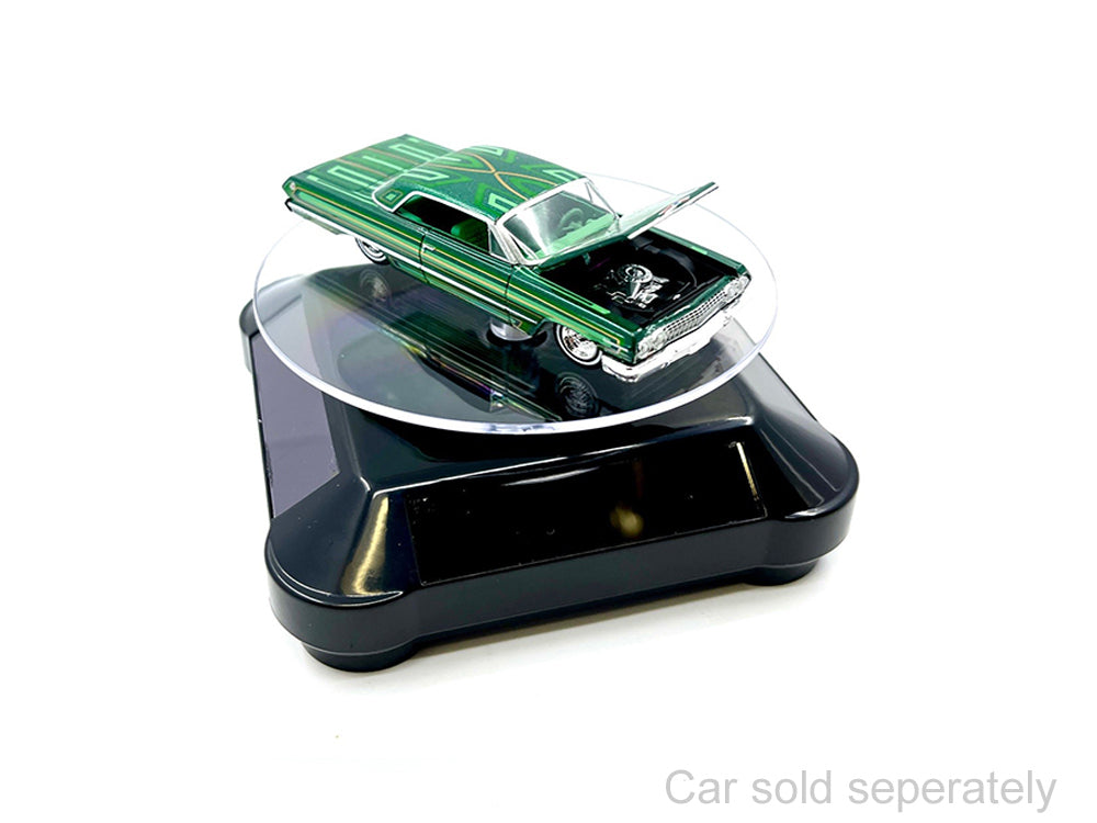 3.5‚Ä≥ Solar Rotating Display Stand with Black Base for 1/64 Scale Model Cars11