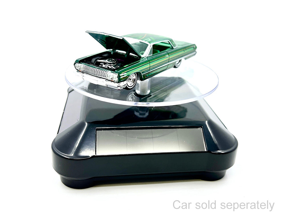 3.5‚Ä≥ Solar Rotating Display Stand with Black Base for 1/64 Scale Model Cars11