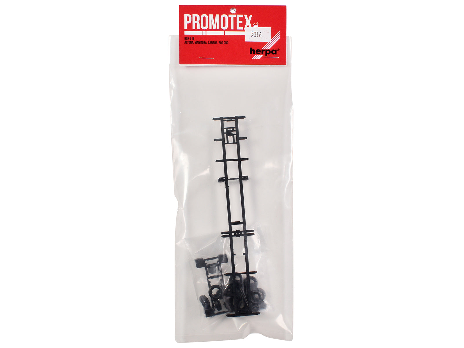 Container Chassis for 3-Axle 48ft Trailer 1/87 (HO) Plastic Model by Promotex