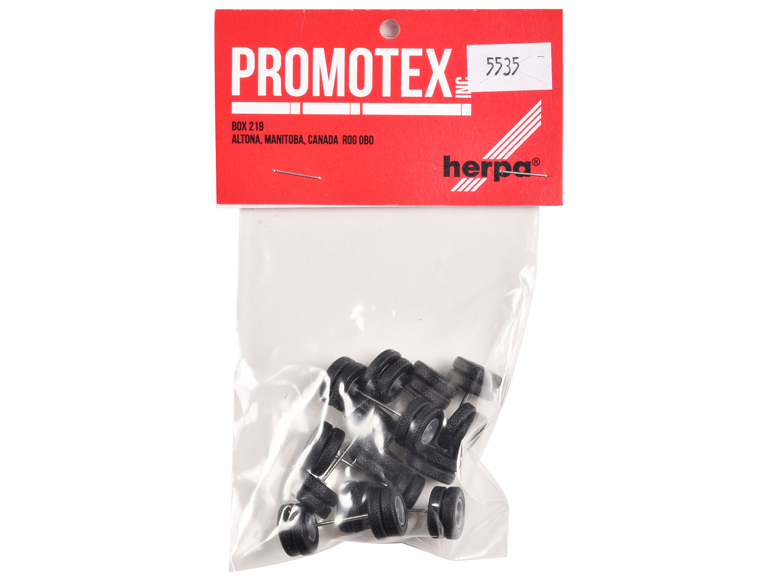 6-Spoke Rear Wheelset Set of 8 pieces 1/87 (HO) Plastic Model by Promotex