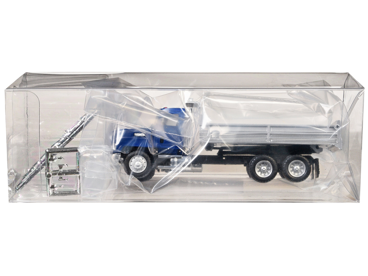 Mack Dump Truck Blue 1/87 (HO) Plastic Model Car by Promotex