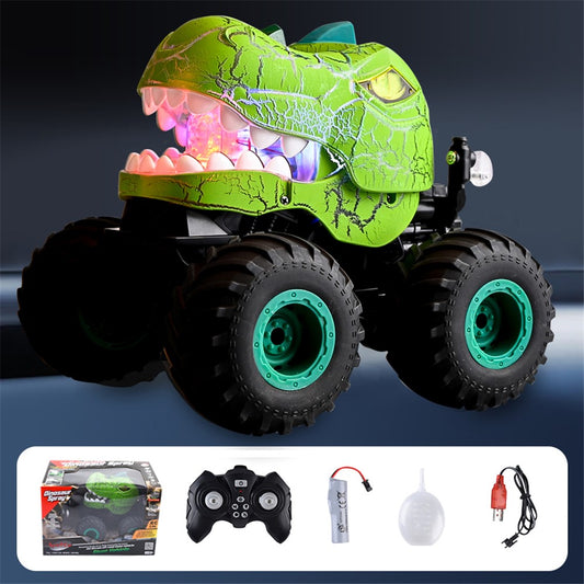 YL-101 2.4G RC Off-Road Car Spray Dinosaur Toy with Light and Sound Effects for Kids Boys