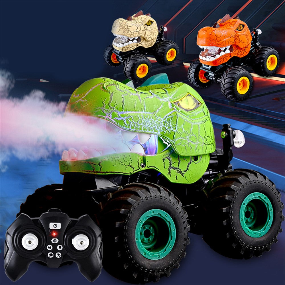 YL-101 2.4G RC Off-Road Car Spray Dinosaur Toy with Light and Sound Effects for Kids Boys