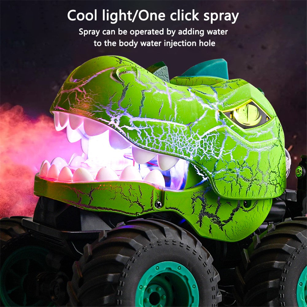 YL-101 2.4G RC Off-Road Car Spray Dinosaur Toy with Light and Sound Effects for Kids Boys