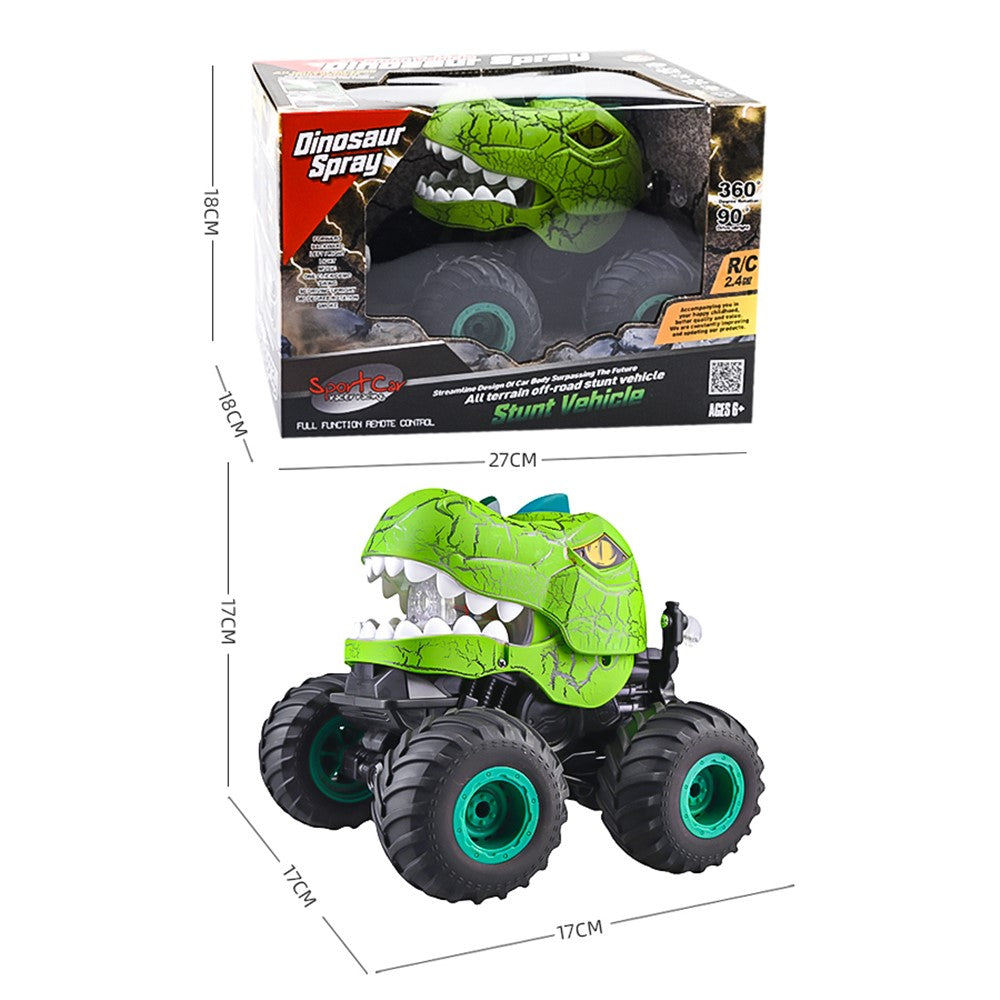 YL-101 2.4G RC Off-Road Car Spray Dinosaur Toy with Light and Sound Effects for Kids Boys