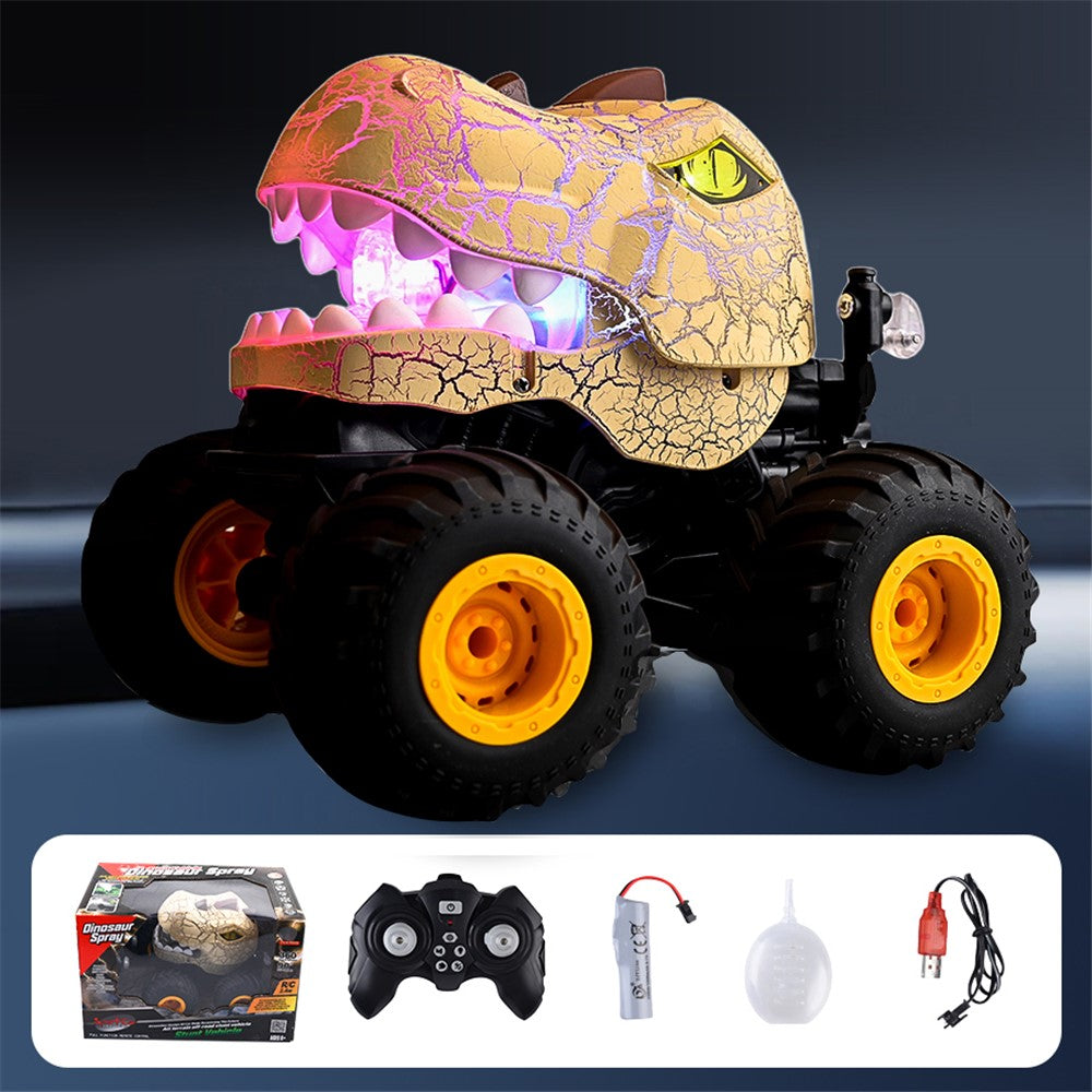 YL-101 2.4G RC Off-Road Car Spray Dinosaur Toy with Light and Sound Effects for Kids Boys