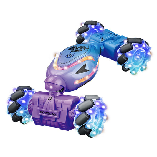 YT6637 RC Stunt Car Light-Up Twisting Vehicle Toy Dual Controlled Remote Control Car