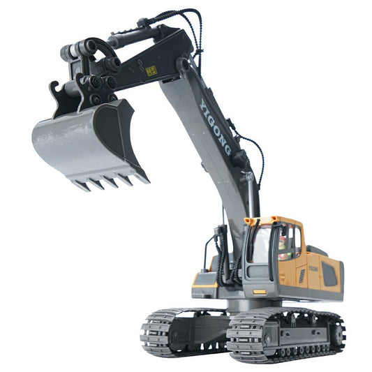 1044 2.4G Remote Control Tracked Excavator 1:20 Scale 11 Channel Construction Vehicle Toy for Kids