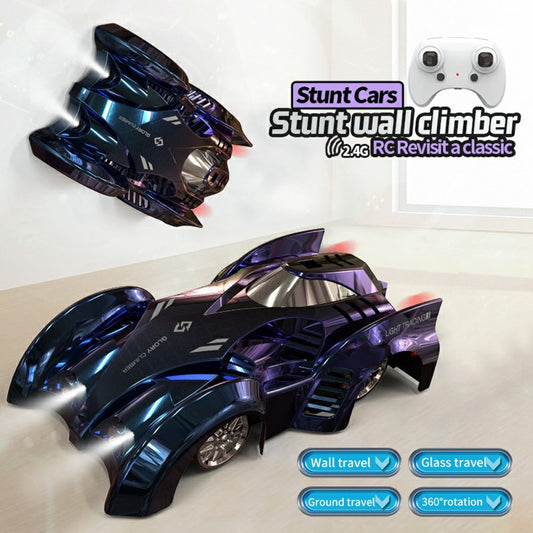 YT6620 2.4G Remote Control Wall Climbing Car Ceiling Ground Glass Surface Driving Stunt RC Vehicle