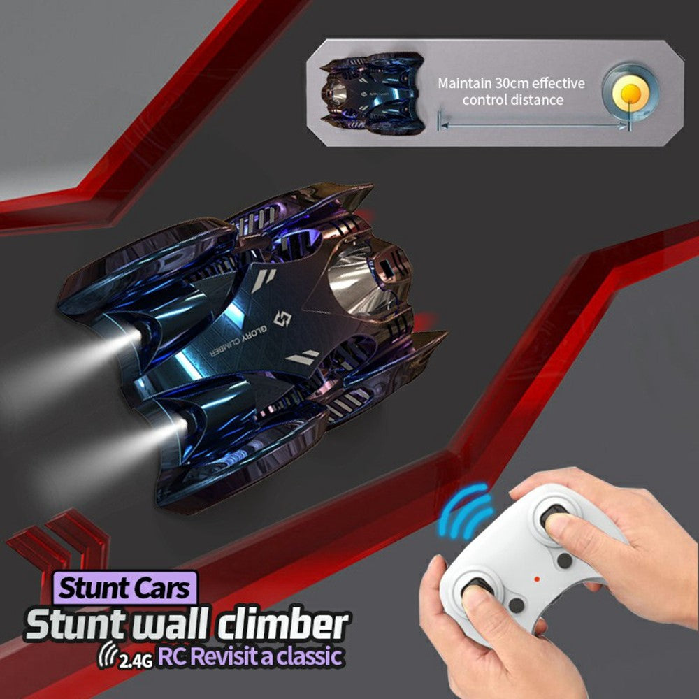 YT6620 2.4G Remote Control Wall Climbing Car Ceiling Ground Glass Surface Driving Stunt RC Vehicle