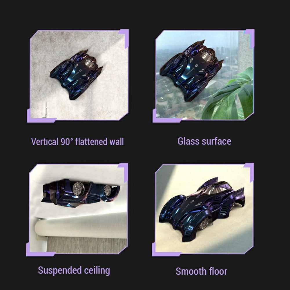 YT6620 2.4G Remote Control Wall Climbing Car Ceiling Ground Glass Surface Driving Stunt RC Vehicle