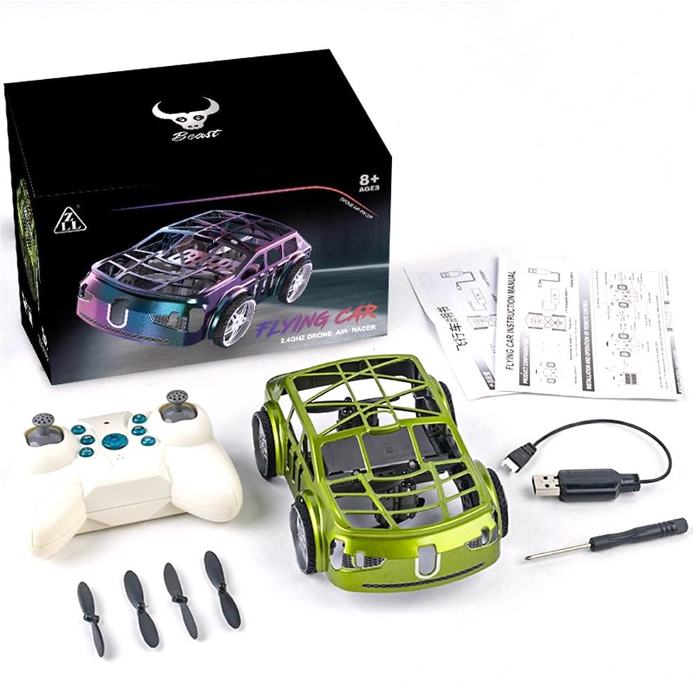 SG900pro Land and Air Dual Mode Drone RC Car Intelligent Hover LED Lights RC Vehicle Toy, 2 Batteries