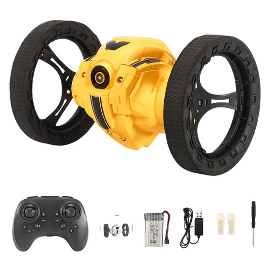 Stunt RC Car Remote Control 360 Degree Rotation Light Music Rechargeable Bounce Vehicle Kids Toy