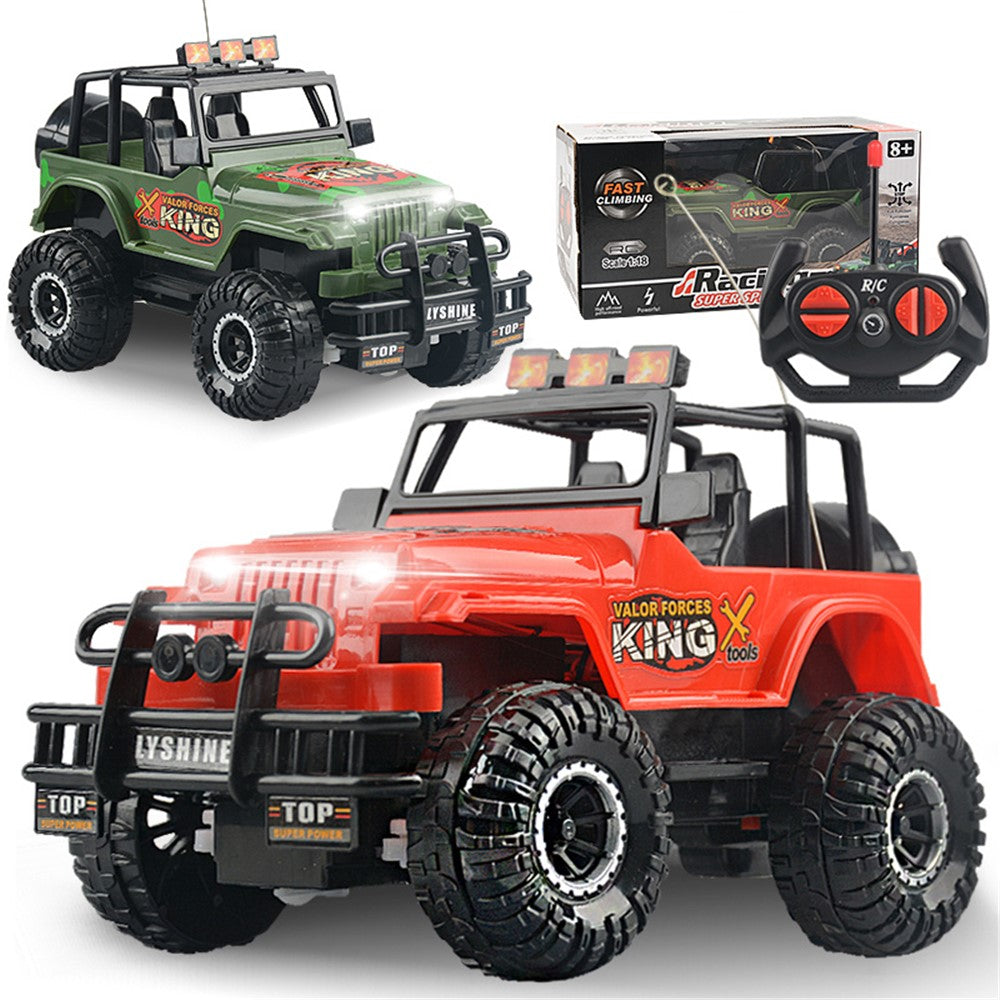 LX6066 Children 1 / 18 4CH RC Off-Road Vehicle Remote Control Electric Car Model Toys with Lights