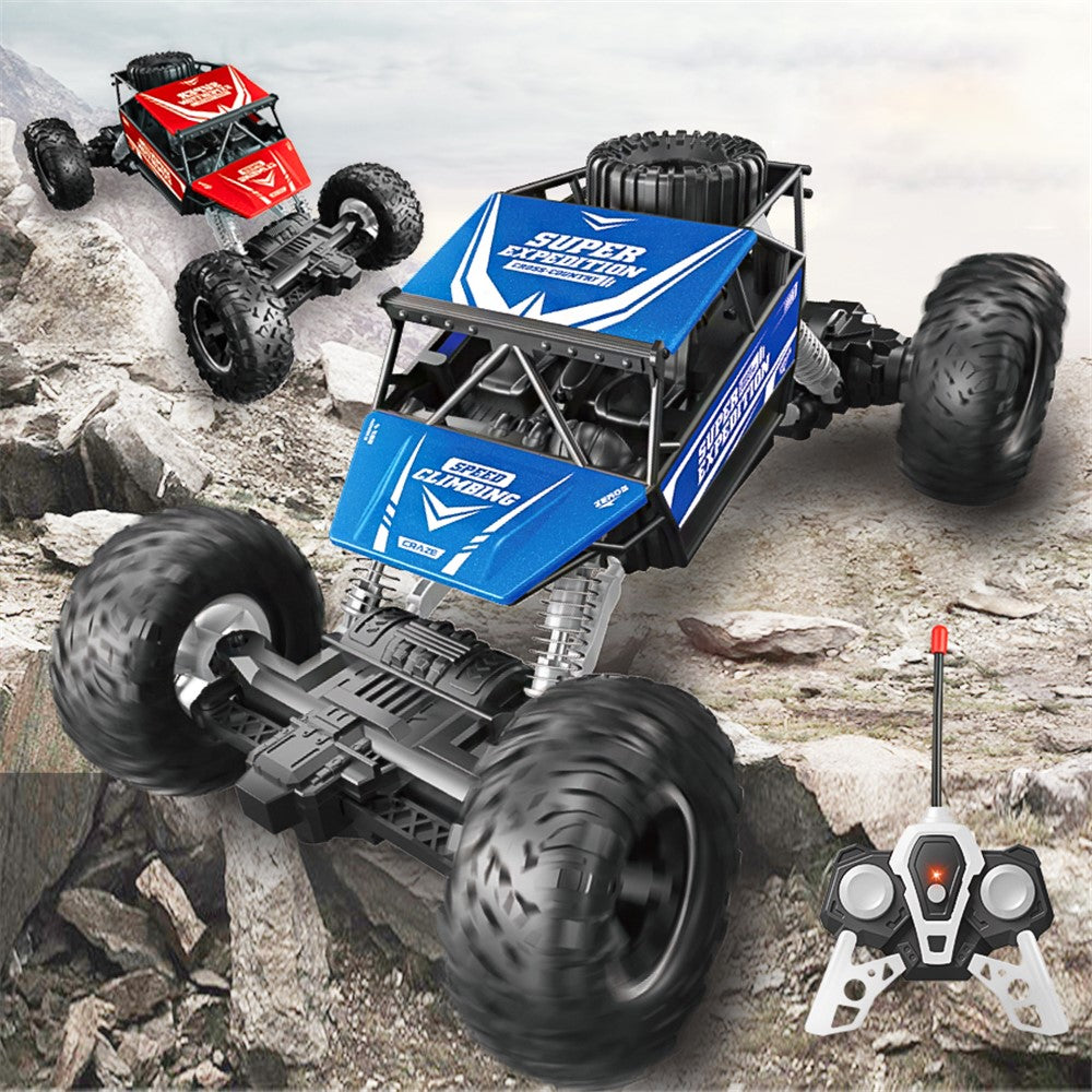 LX222 Children Alloy 1 / 18 4CH RC Off-Road Vehicle Drift Climbing Car Toy 2.4G Electric Car Model Toys
