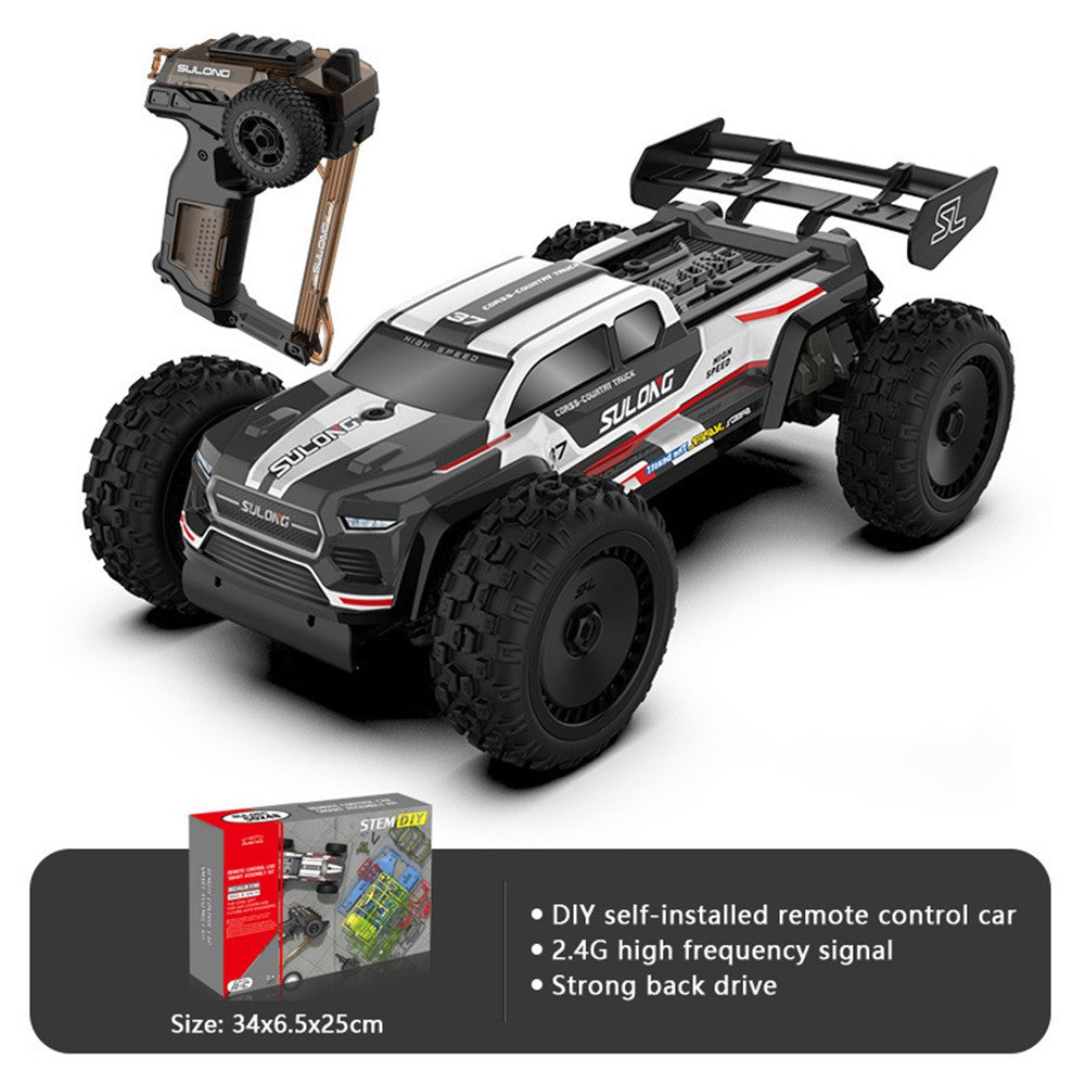 SULONG 1:18 DIY RC Car 2.4G Remote Control Assembly Car Kids Boys Toy
