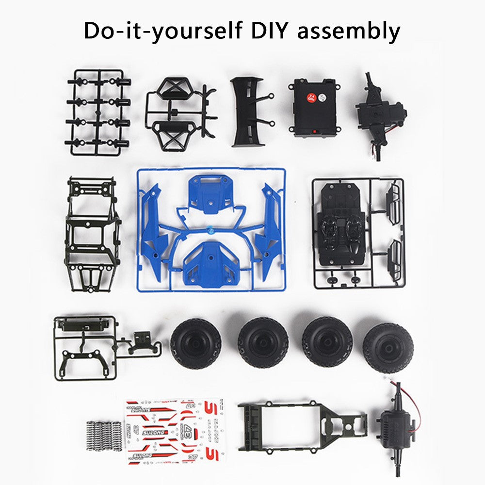 SULONG 1:18 DIY RC Car 2.4G Remote Control Assembly Car Kids Boys Toy
