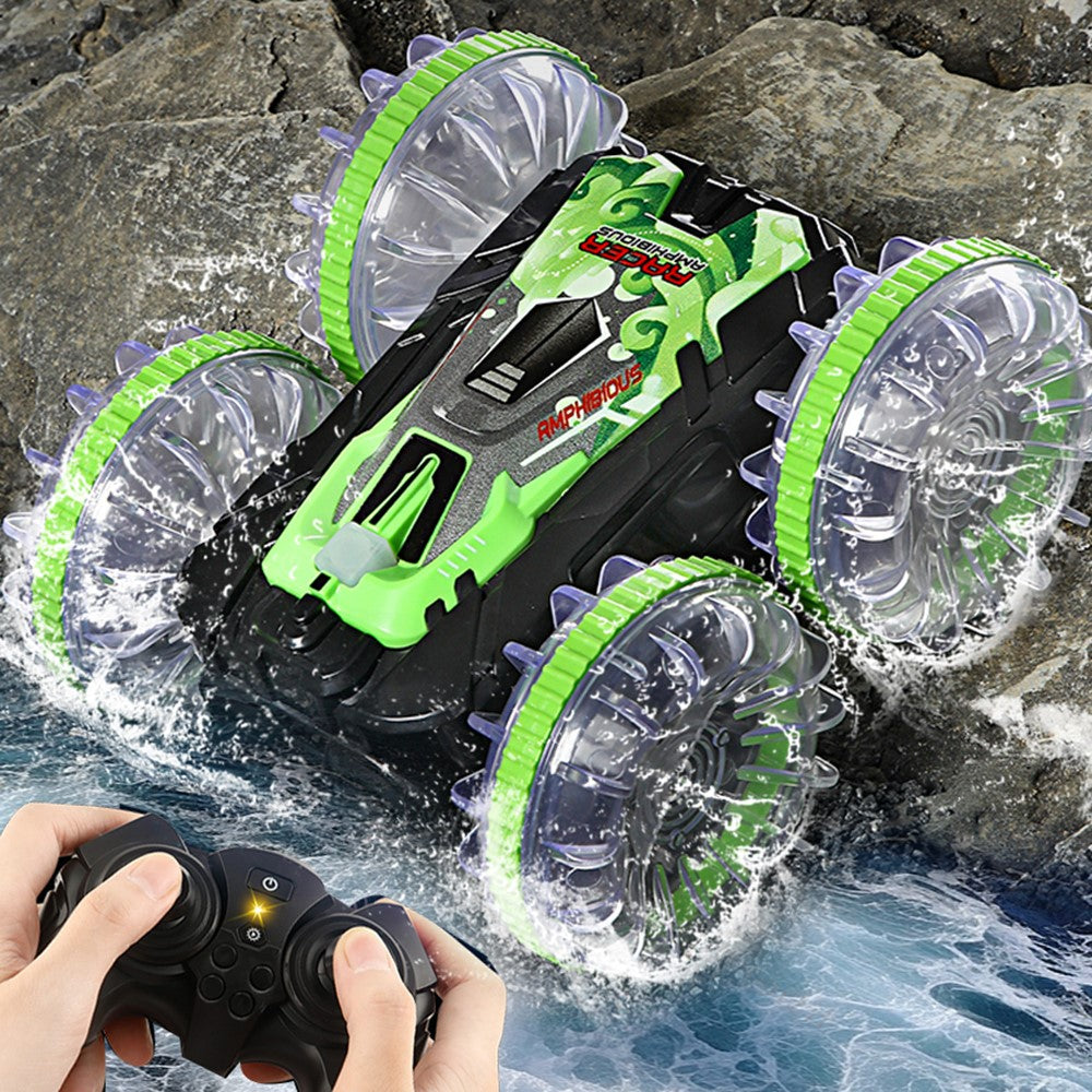 YL-92 2.4G Remote Stunt Rotating RC Car Xmas Toy Car Gift with Light for Kids