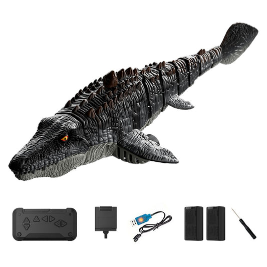 4DRC 4D-S11 2.4G Remote Control Mosasaur Shape RC Boat Water Spraying Toy with Camera, with 2 Battery
