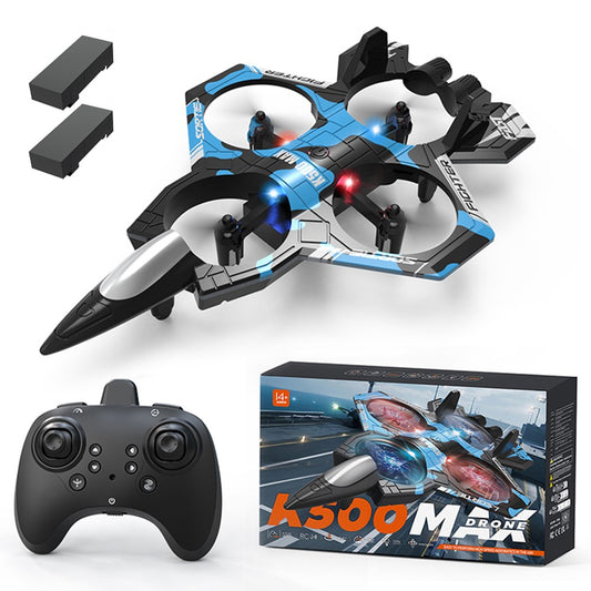 K500 MAX RC Quadcopter Drone with Dual Batteries, Altitude Hold Flight Stunt Aircraft Toy