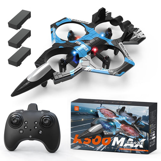 K500 MAX RC Quadcopter Drone with 3 Batteries, Altitude Hold Flight Stunt Aircraft Toy