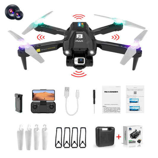 YT163 Pro Max RC Drone with Dual Camera Obstacle Avoidance Remote Control Quadcopter Optical Flow Fixed High