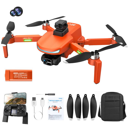 LYZ L800 Pro2 Brushless Motor GPS RC Drone Laser Obstacle Avoidance Foldable Helicopter (4K+3-Axis Gimbal+1 Battery+Obstacle Avoidance Device)