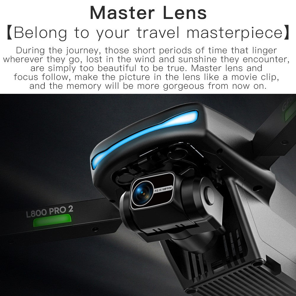 LYZ L800 Pro2 360-dgree Laser Obstacle Avoidance Quadcopter Folding Brushless GPS Drone (4K+3-Axis Gimbal+1 Battery)