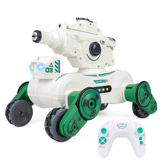 JC013 2.4G RC Mechanical Battle Dog Four Wheels Drive Water Bomb Spray Toy, Single Controller (CE / CPC / EN71 / ASTM Certified)