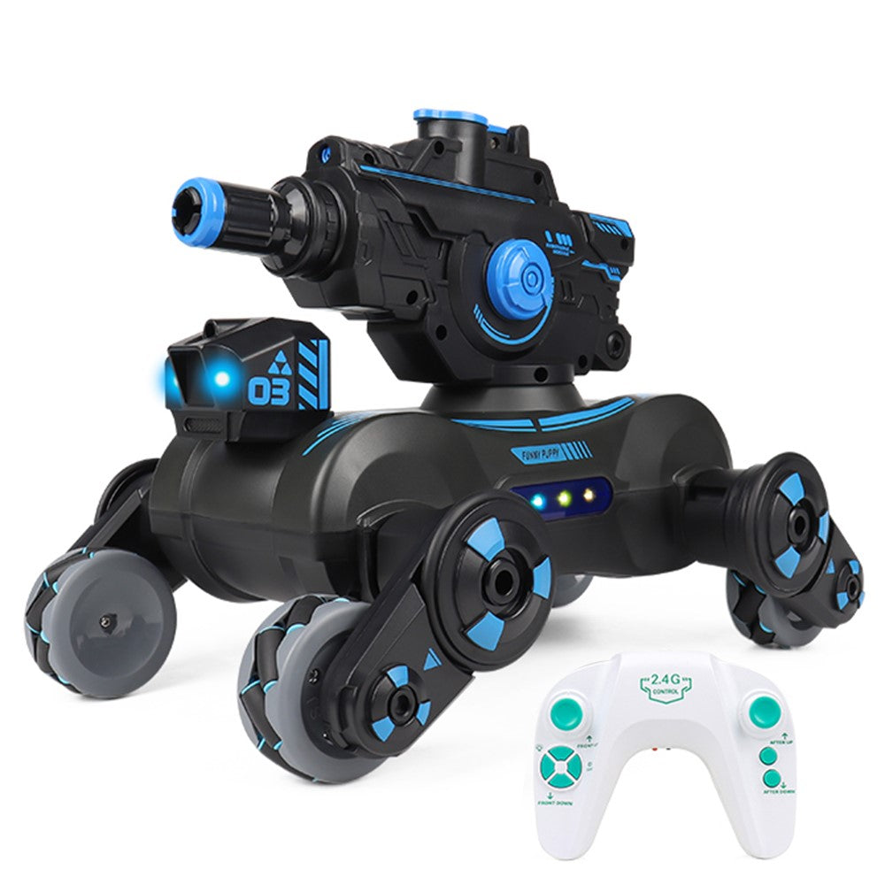 JC013 2.4G RC Mechanical Battle Dog Four Wheels Drive Water Bomb Spray Toy, Single Controller (CE / CPC / EN71 / ASTM Certified)