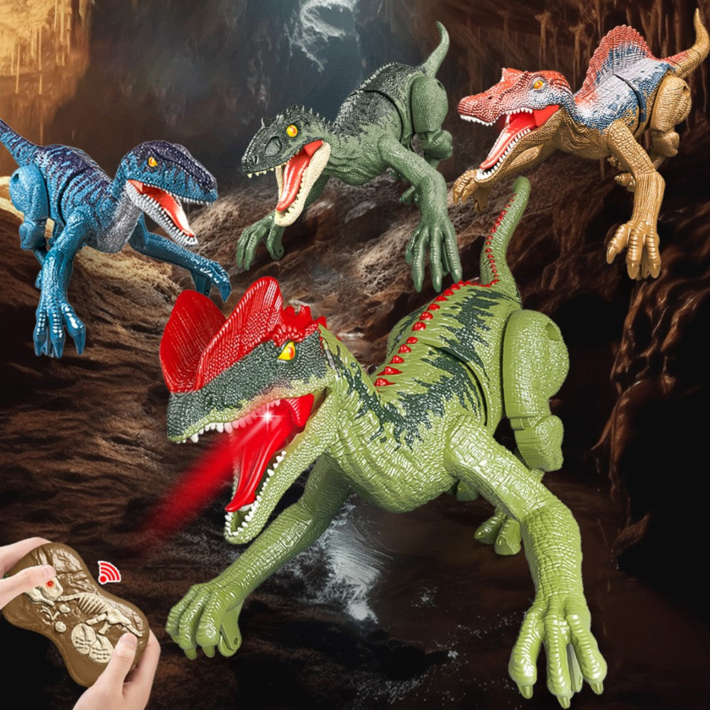 SM020 Children 2.4G Walking Dinosaur Toy with Sound, Light Simulation Mini Electric RC Dinosaur Model Toys