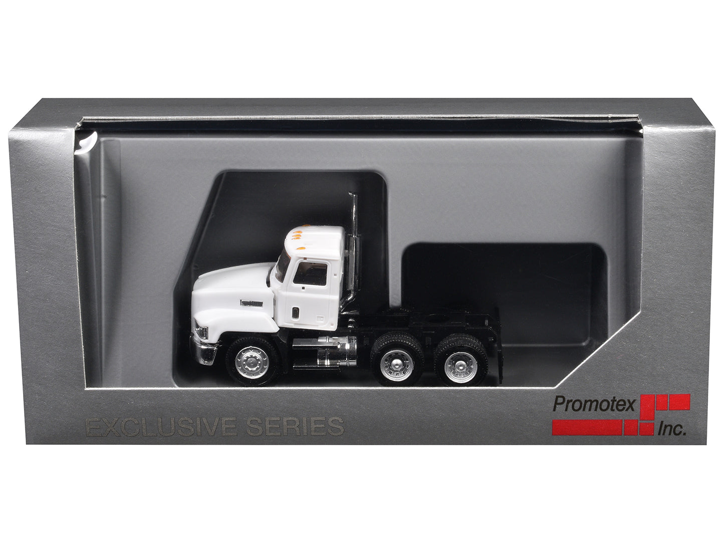 Mack 603 Short Day Cab White 1/87 (HO) Plastic Model Car by Promotex