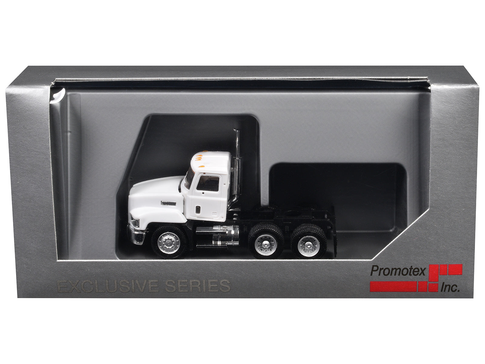 Mack 603 Short Day Cab White 1/87 (HO) Plastic Model Car by Promotex
