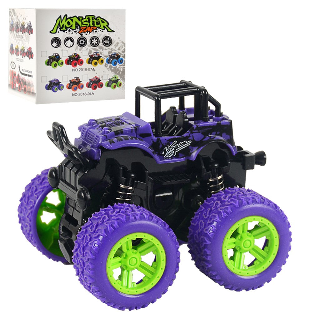 9cm Little Jeep Off-Road Vehicle Strong Four Big Wheel Inertia Scale Friction Power Car Boy Toy Gift