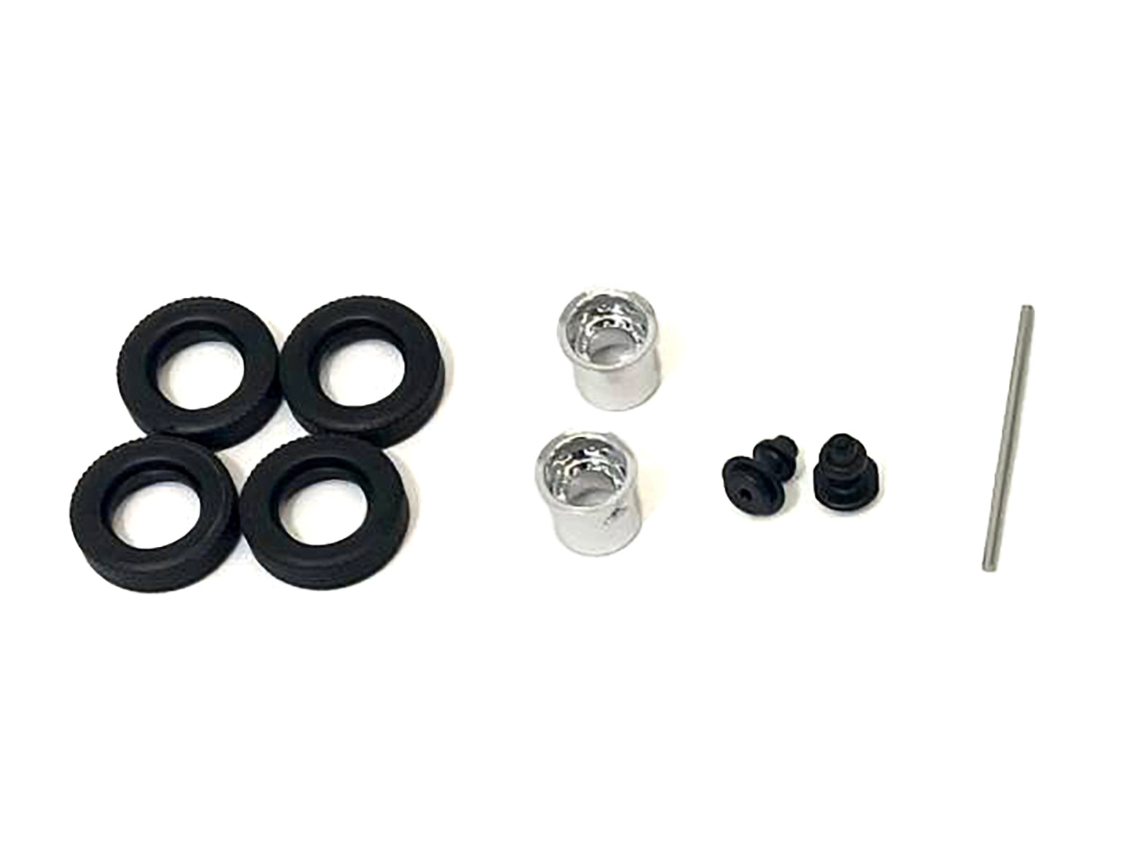 Rear Hypoid Wheelset Chrome 1/87 (HO) Plastic Model by Promotex