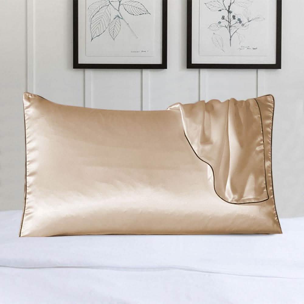 100% Satin Pillow Cover With Trim