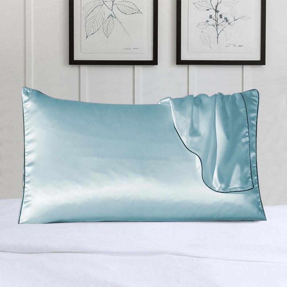100% Satin Pillow Cover With Trim