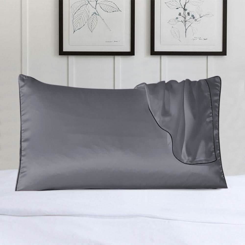 100% Satin Pillow Cover With Trim