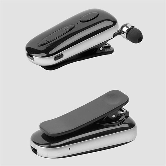 Stereo Wireless Bluetooth-compatible Headset Calls Remind Vibration Wear Clip Driver Auriculares Earphone for Phone