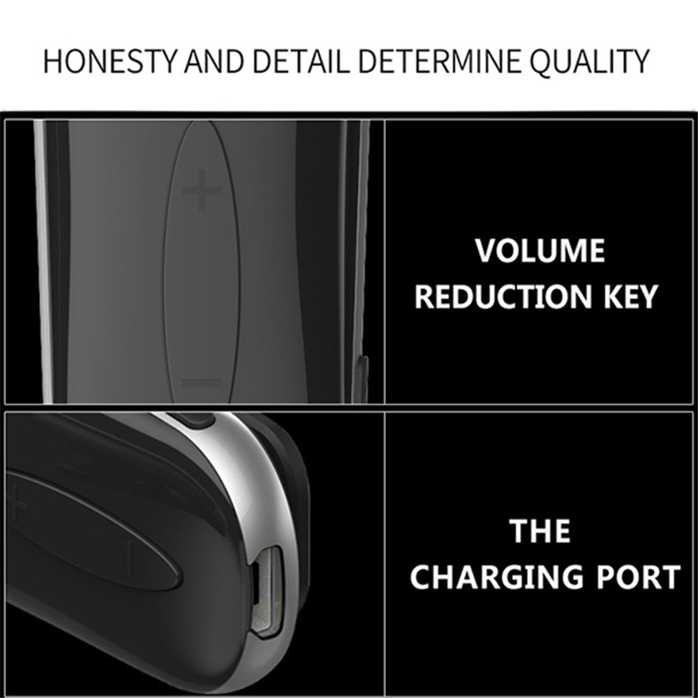Stereo Wireless Bluetooth-compatible Headset Calls Remind Vibration Wear Clip Driver Auriculares Earphone for Phone