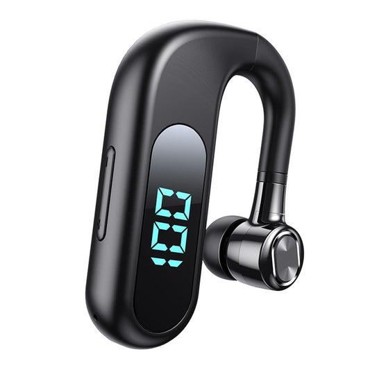 V13 Business Single Ear Earhook Wireless Bluetooth-compatible 5.2 Headset Hands-free Earphone with Smart Digital Display
