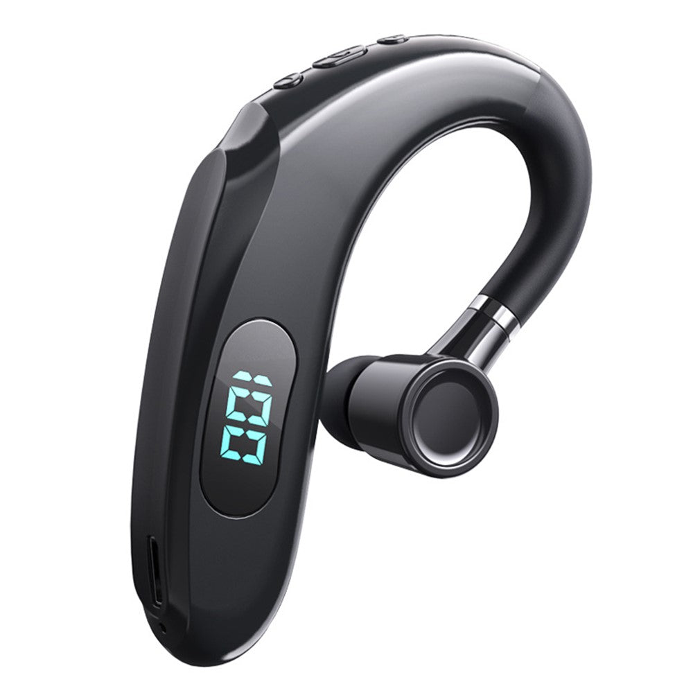 Q20 Wireless Bluetooth-compatible Headphones with LED Digital Display Single Ear Hook Earphones