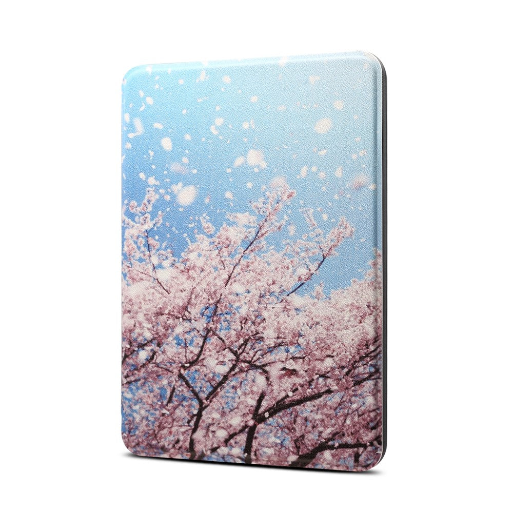 Patterned Protective Leather Smart Case for Amazon Kindle Paperwhite 4 (2018)