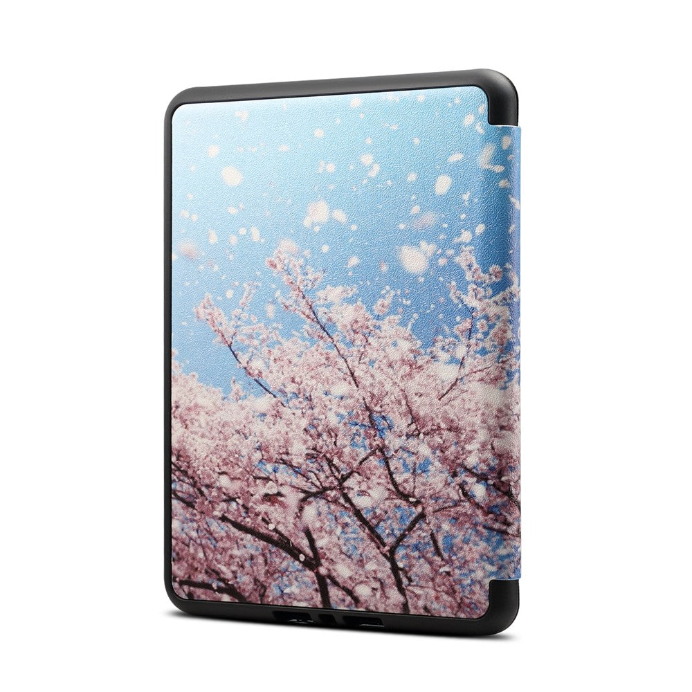 Patterned Protective Leather Smart Case for Amazon Kindle Paperwhite 4 (2018)